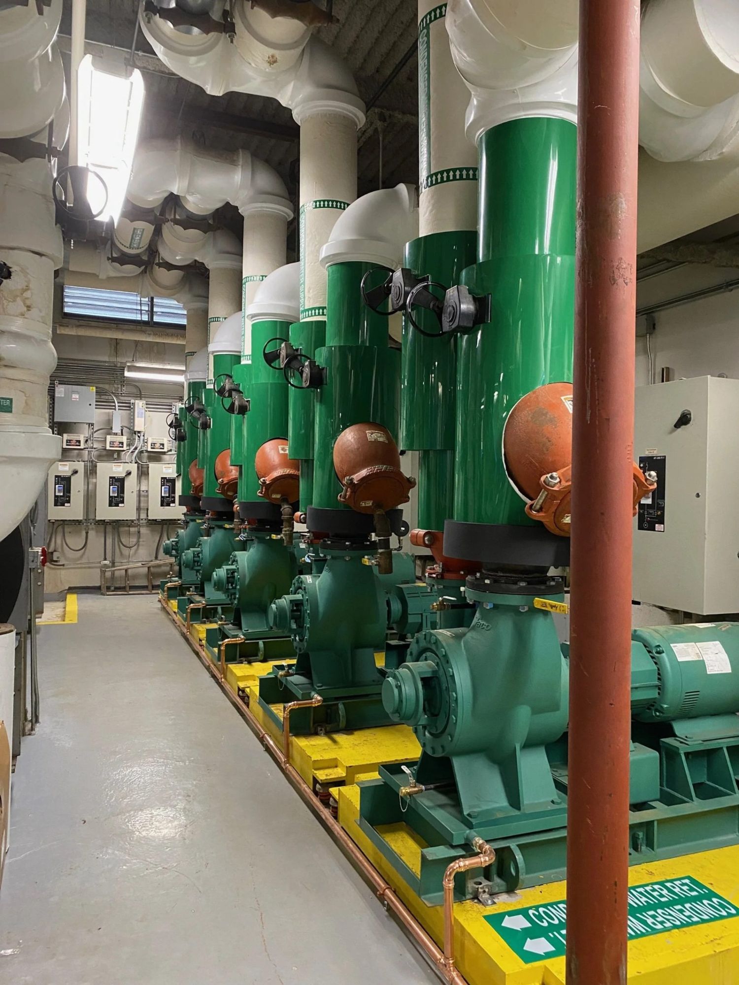 Condenser water pumps